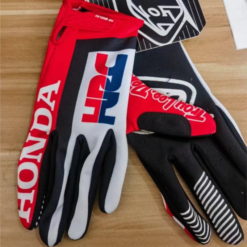 rpfyh7 For Honda HRC Men's Gloves Mountain Riding Gloves Motorbike Air Mesh Gloves Dirt Bike Riding Motorcycle Motocross Riding Touring