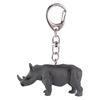 Mojo Animal Figure Keychain Rhino 387490