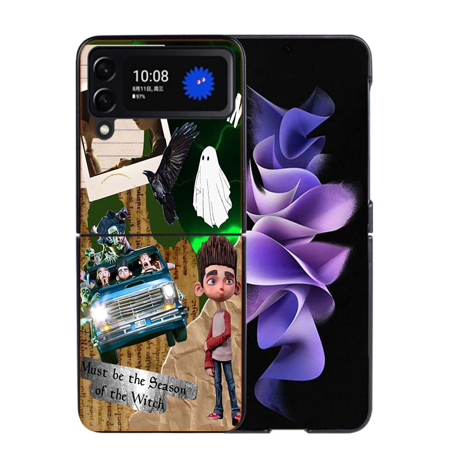 Cartoon Movie P-ParaNorman Phone Case For Samsung Z Flip 7 6 5G Galaxy Z Flip4 Z Flip5 Z Flip3 Coque Black Hard PC Shell Protect