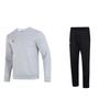 Однотонный свитер с круглым вырезом и длинные брюки, повседневный спортивный комплект для мужчин 22600303-011+21500737-001
