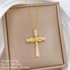 Copper Micro-Inlaid Love Light Luxury Temperament Gorgeous Full Diamond Necklace Female Versatile Collarbone Chain Titanium Steel