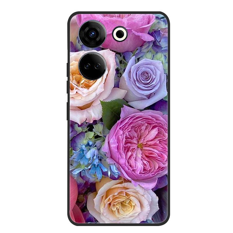 Для Tecno Camon 20 Pro 4G Чехол Мягкий Черный Силиконовый Бампер Чехол-бабочка для Телефона для Tecno Camon 20 Pro 5G Чехлы Camon20 Funda