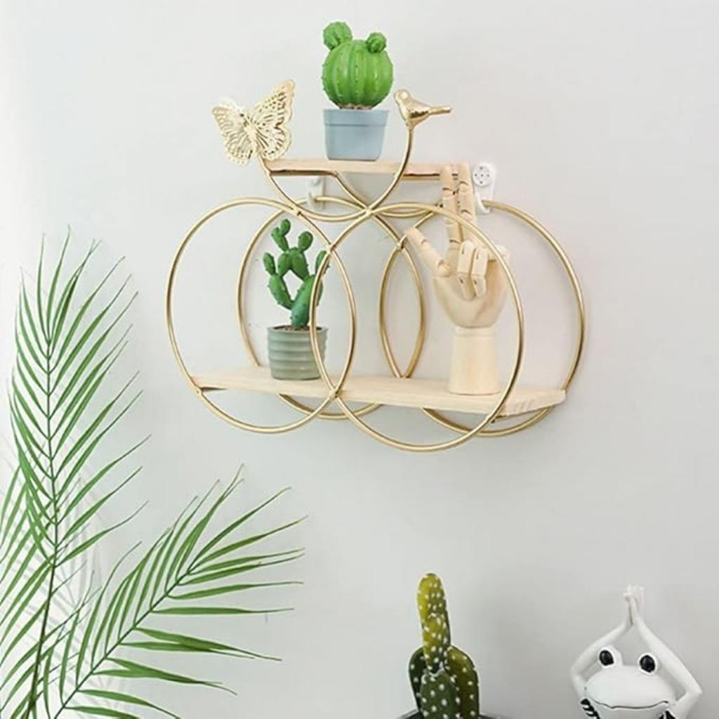 1 комплект настенных полок, винтажная плавающая полка с бабочками, декоративная геометрическая подвесная полка для специй для спальни, кухни, ванной комнаты, дивана, фонового настенного декора