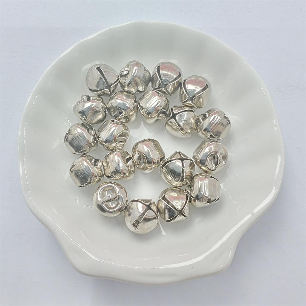 100/50 шт. DIY Craft Hoom украшения Рождественские колокольчики 6/8/10 мм модный маленький колокольчик серебро золото свадебное украшение для изготовления ювелирных изделий из бисера