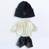 Niannyyhouse Doll Clothes 20cm Dress Up Hat + Sweater + Shorts 3-Piece Set Twisted Sweater for Stuffed Animals Cotton Doll Clothes Doll Baby Clothes
