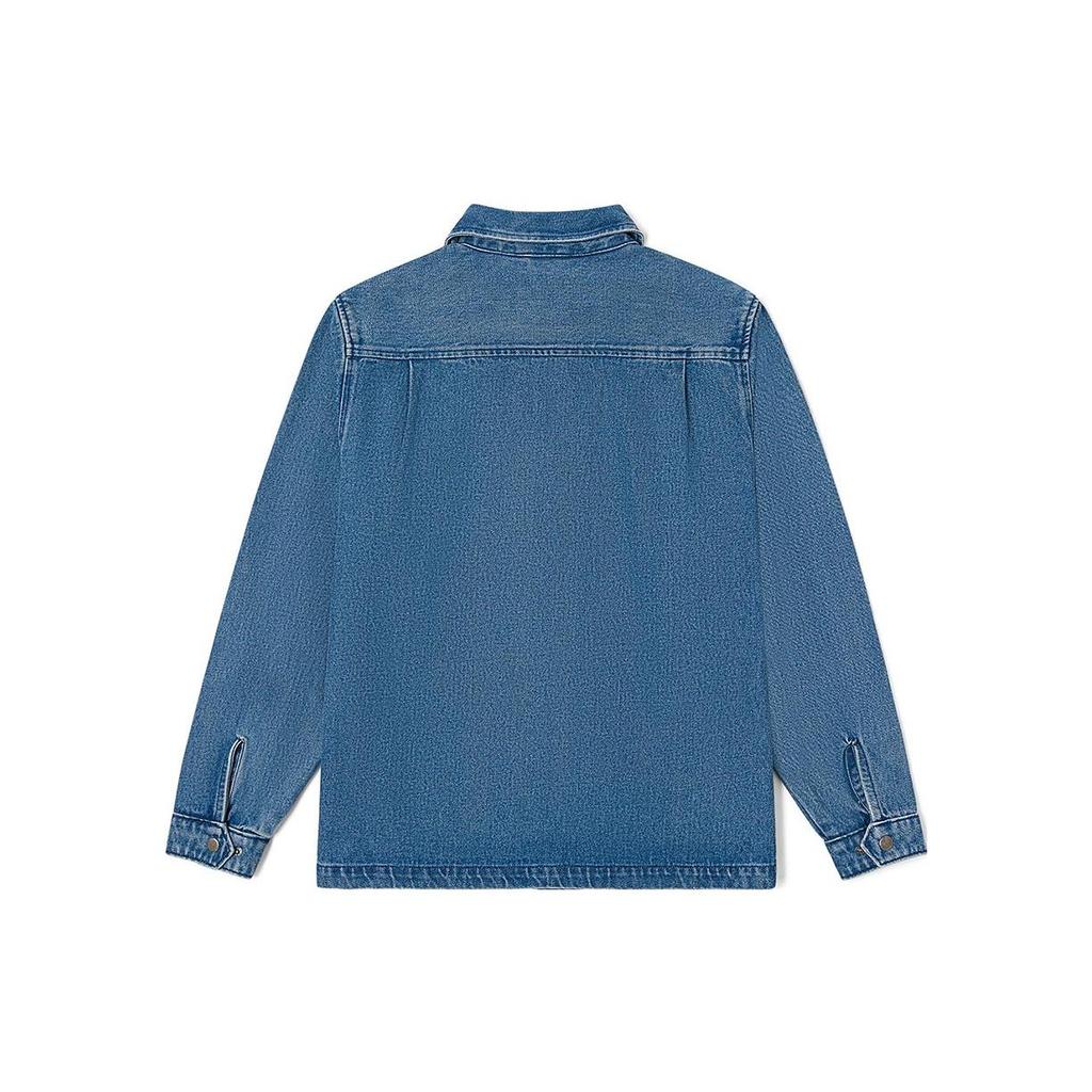 Vans Джинсовая куртка с одной пуговицей и буквенным принтом Мужские куртки Washed-Blue VN0007WN7W6