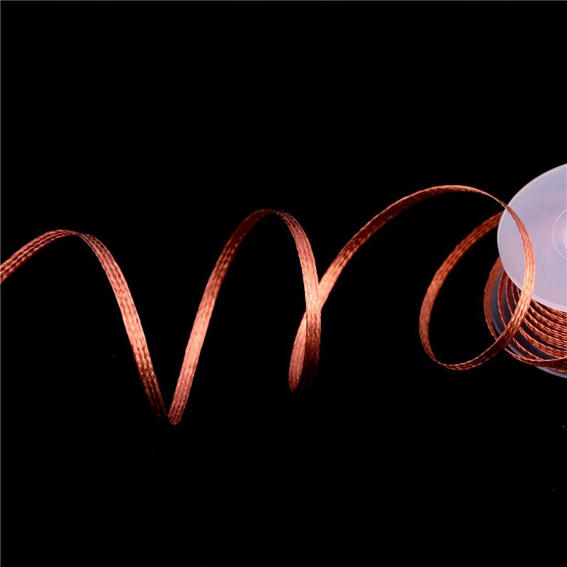 3mm Width 1.5M Length Solder Wire Desoldering Braid Welding Solder Remover Wick Wire Lead Cord Flux BGA Repair Tool Copper