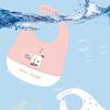 Waterproof Soft Silicone Baby Feeding Stuff Cartoon Print Adjustable Children Kids Bibs