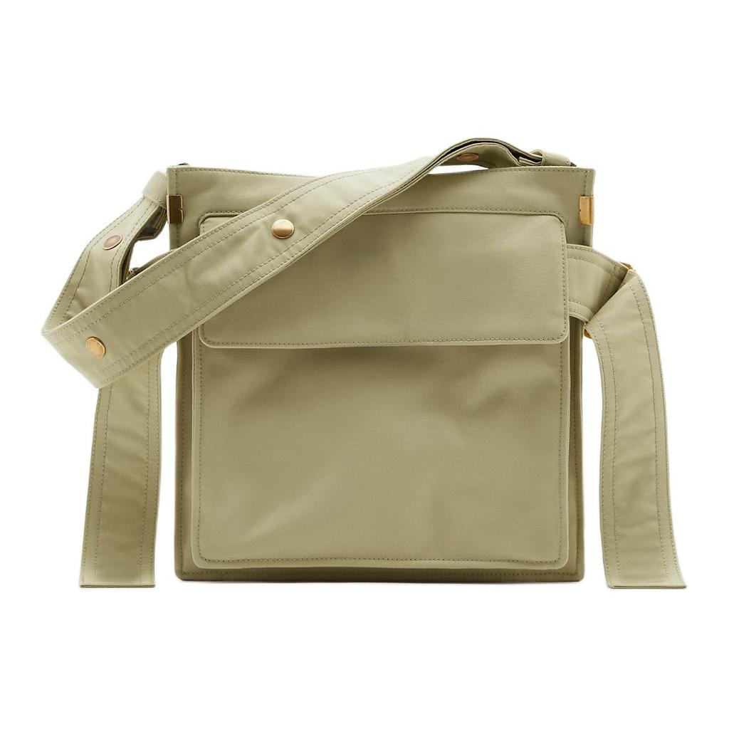 Burberry Trench Brand Logo Adjustable Shoulder Strap Cotton Polyester Crossbody Bag Small Men bags Light-Beige 80918061