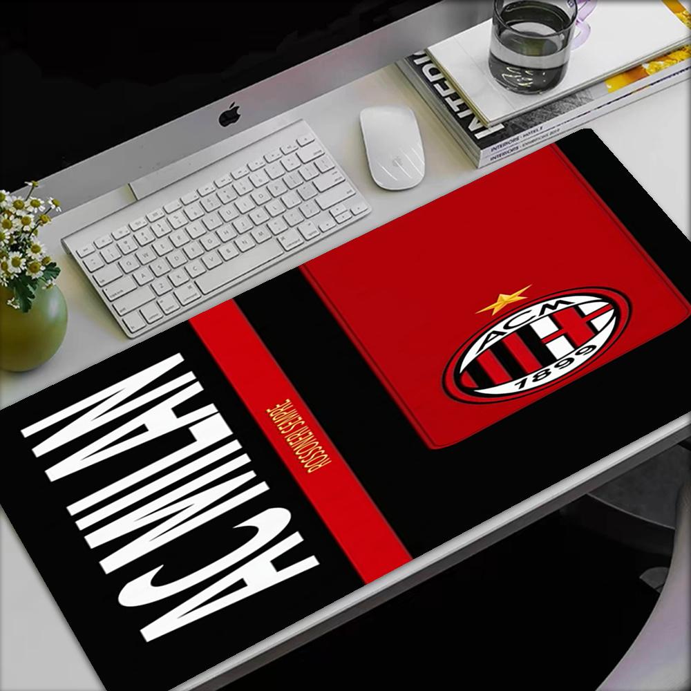 AC Milan Theme Mouse Pad, Non Slip Rubber Base, Multifunctional Office & Home Decor, Perfect for Workspace Personalization.