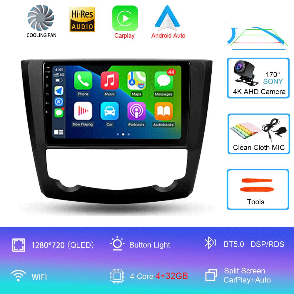 Для Renault Kadjar 2015 2016 2017 2018 2019 Автомобильный радиоприемник Android 14 Carplay Auto Multimedia Player 2din Автомагнитола Стерео Головное Устройство