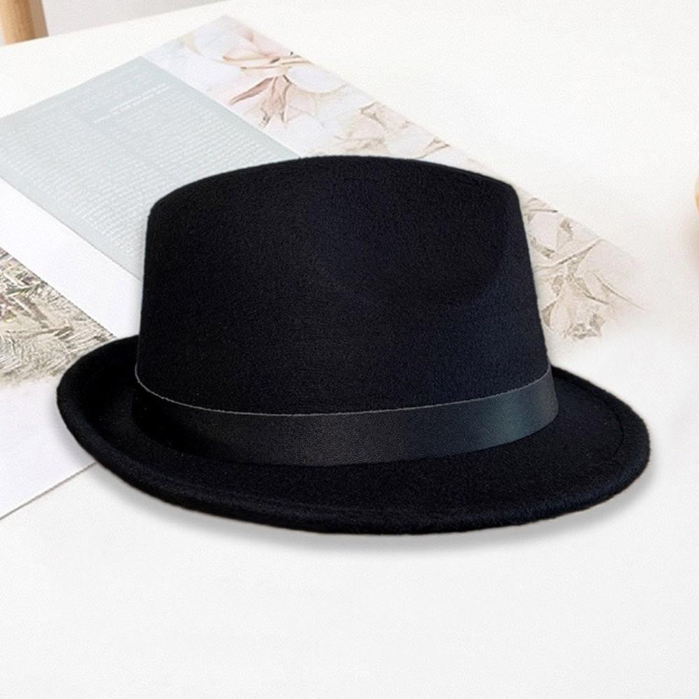 Short Brim Bucket Hats Felt Fabric Trilby Hat New Panama Hats Winter Season