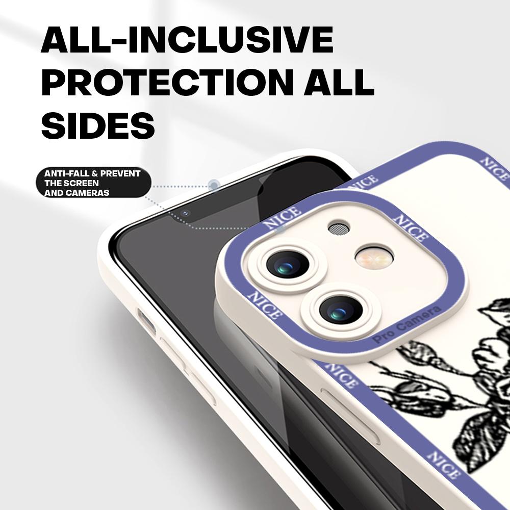 Phone Case Soft Rubber TPU Cellphone Casing Full Cover Camera Protection Design Shockproof Cover for OPPO Realme