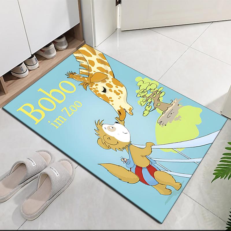 Bobo Printed Carpetrugfor Office Chair Living Room Bedroom Kitchen Room Decor Gifts