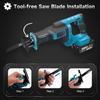 Беспроводная электрическая сабельная пила 4000 об/мин с регулируемой скоростью, пила для резки металла и дерева, 4 пильных полотна для аккумулятора 18 В