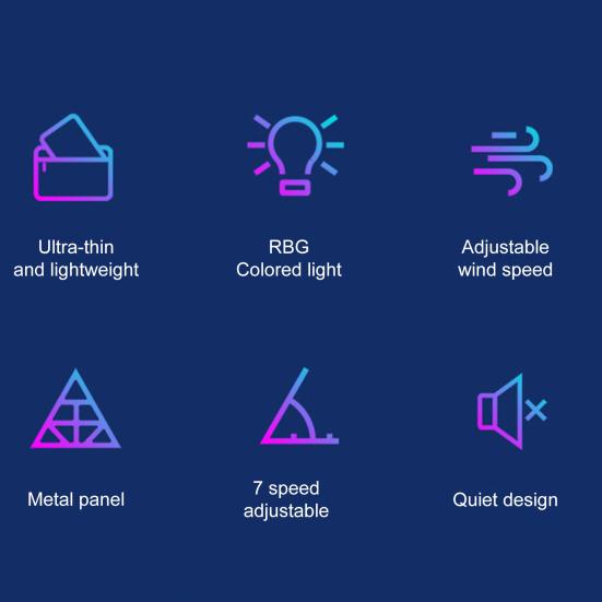 Подставка для ноутбука с радиатором и цифровым дисплеем, регулируемая по высоте, с низким уровнем шума, портативная подставка для ноутбука, игровая охлаждающая подставка для ноутбука