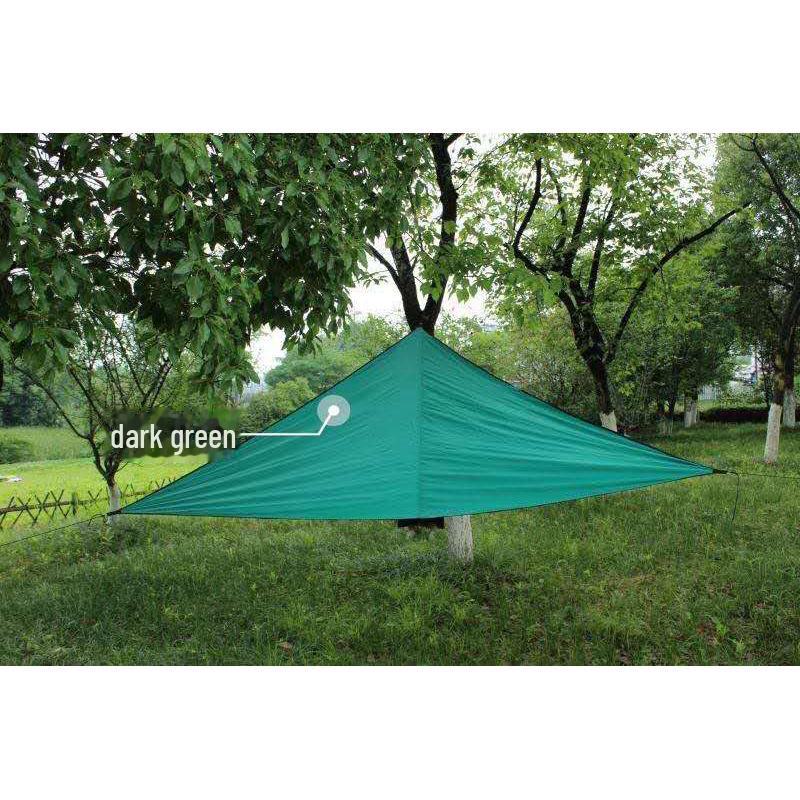 Triangular Outdoor Sunshade Sail - 3m Folding Sun Protection Canopy
