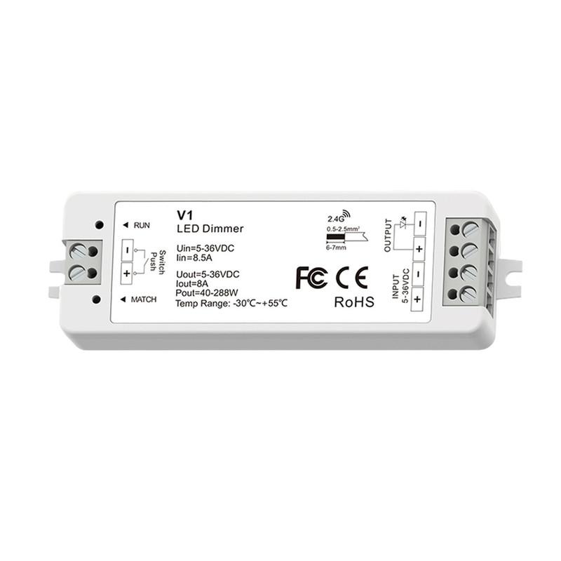 Skydance V1 V1-L V1-K V1-H 2.4G LED Dimmer Controller 1/3/4 Channel Dimmer WiFi RF Touch CV Controller For Single Led Strip