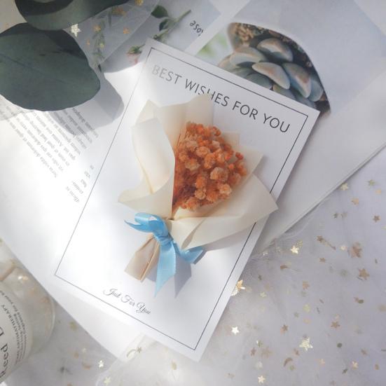 Красота высушенные цветочные пачки Нераздражающий мини яркий внешний вид