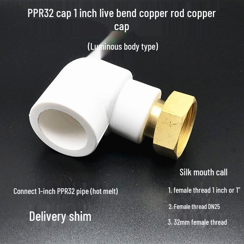 PPR Water Heater Union Pre-Filter Connector: 25 To 1 Inch, 4-6 Points, 32 Straight Elbow, Copper Water Pipe Fittings