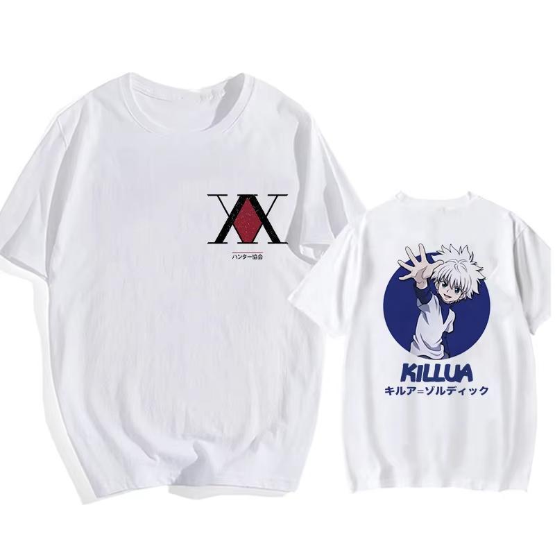 Забавная мультяшная манга Хисока Каваи Хантер х Хантер Мужская футболка Киллуа Золдик Милые аниме топы Курапика HxH Футболка с дьявольским глазом Футболки