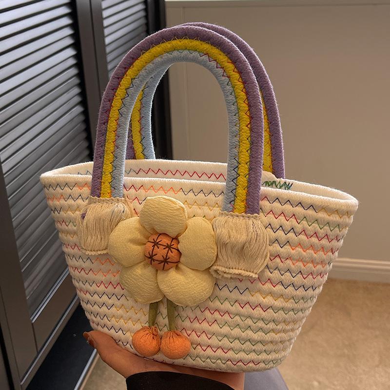 Summer Woven Bag Women New Trendy Fashion Outfit Bag Ins Travel Vacation Shoulder Bag Women