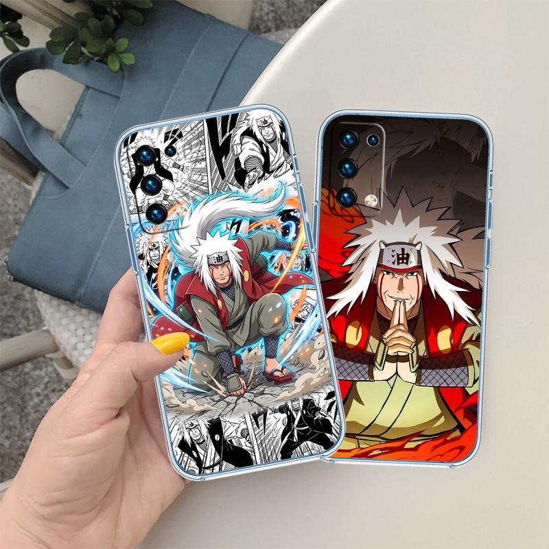 RA22 NARUTO Jiraiya Transparent Phone Case for Motorola Moto G7 G8 G9 G84 G85 G73 G24 G15 Z2 Play Power Plus
