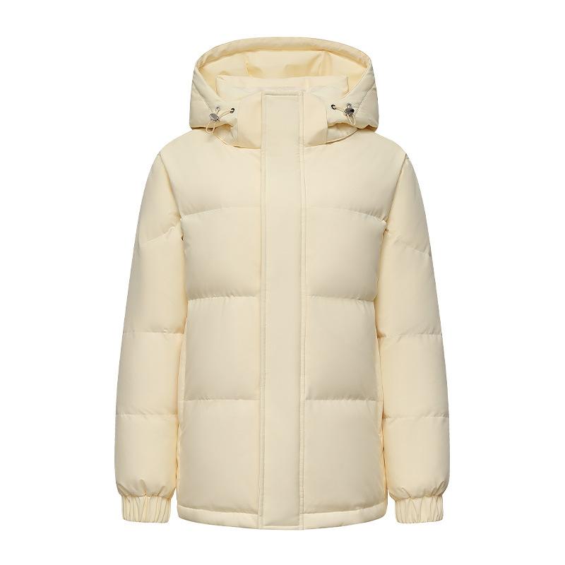 Winter new men's white duck down jacket antibacterial and cold-proof stand-up collar jacket loose bread clothes for men and women