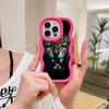 Чехлы для телефонов N96 Tiger eyes design Macaron Wavy Edge для iPhone 16 Pro Max Samsung S24 Plus S23 Ultra A35 A05s Xiaomi Redmi Note 13, противоударный чехол