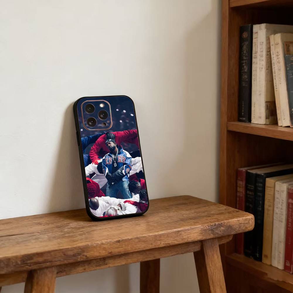 Чехол для телефона рэпера K-Kendrick Lamar для iPhone 17,16,15,14,13,12,11 Plus,Pro Max,XS, Мягкий силиконовый черный чехол