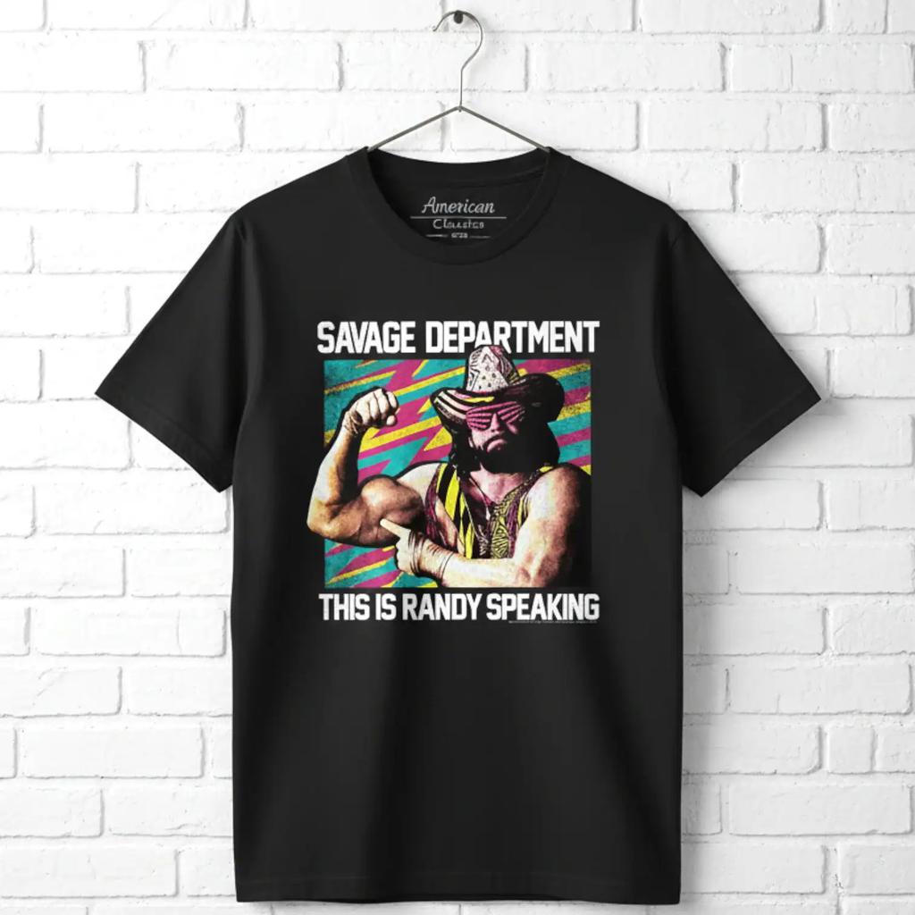 Macho Man Savage Department Randy Speaking Men's T Shirt