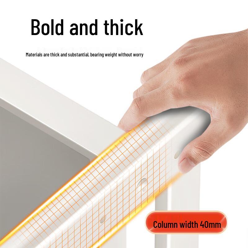 Nordic Style Double-Layer Aluminum Kitchen Storage Shelf