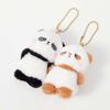 2pcs/set Magnetic Otter Keychain Panda Fruit Bag Charm Bee Cartoon Couple Pendants  Girls