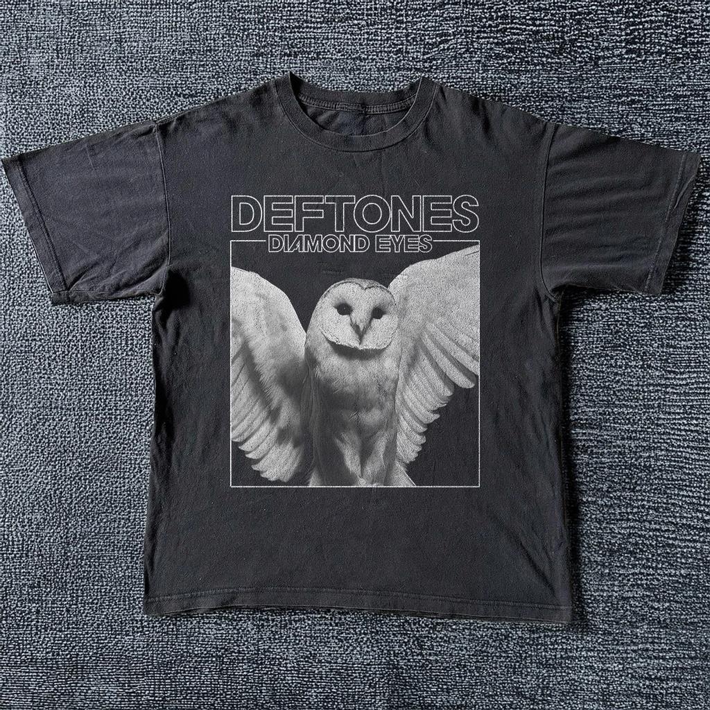 ГОРЯЧИЙ! Футболка Deftones Diamond Eyes Ретро Футболка Рок-группы Черная Унисекс