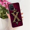 Прозрачный чехол для Samsung Galaxy S10 Lite Роскошная корона Модный A-Z Буква 2D Расписной корпус для Samsung S10 Lite G770F G770U1 Чехол