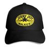 Jerry Jeff Walker Vintage Yellow Logo Baseball Cap Sun Protection Upf 50 Breathable Mesh Back Adjustable Buckle Closure