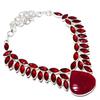 Ruby Natural Garnet 925 Sterling Silver Jewelry Necklace 18" l2M22