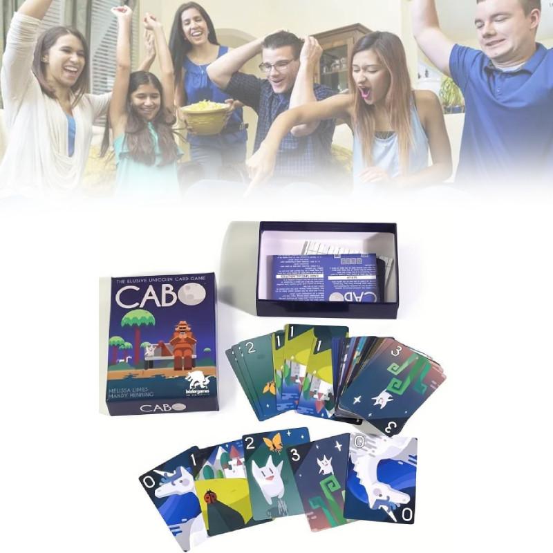 Креативная карточная игра Cabo для взрослых и детей Веселая игра на управление памятью для вечеринок от 2 до 4 игроков