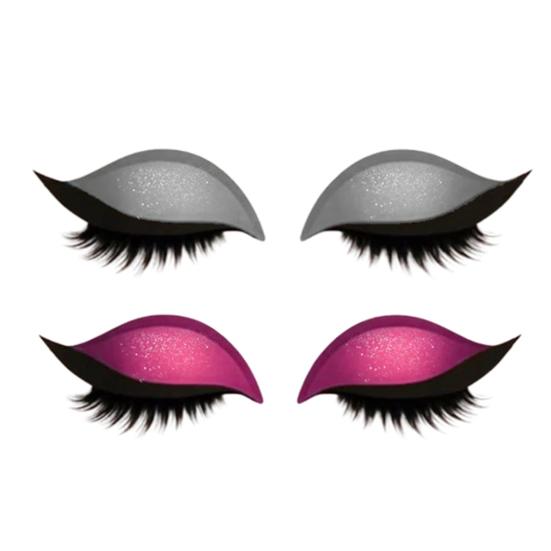 2 Lazy Stickers Eye Shadow Eyelash Pairs Reusable Eye Makeup Stickers