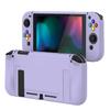 Protective Case for PlayVital Soft TPU Slim Case Cover for Switch with Colorful ABXY Button Caps Switch, [Purple]