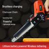 Ручная цепная пила Yuxuan 8" с бесщеточным литиевым аккумулятором для обрезки деревьев для дома и сада