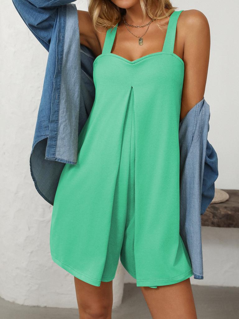 Women's Loose Casual Jumpsuit Bohemian Wide Leg Outdoor Summer Strappy High Waisted Jumpsuits for Women Plus Size