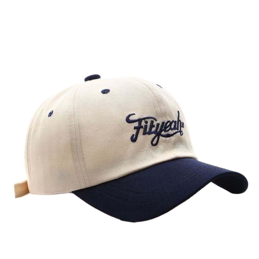 Sunscreen Unisex Peaked Cap Korean Style Summer Sunshade Hats Letter Embroidery Baseball Cap  Men