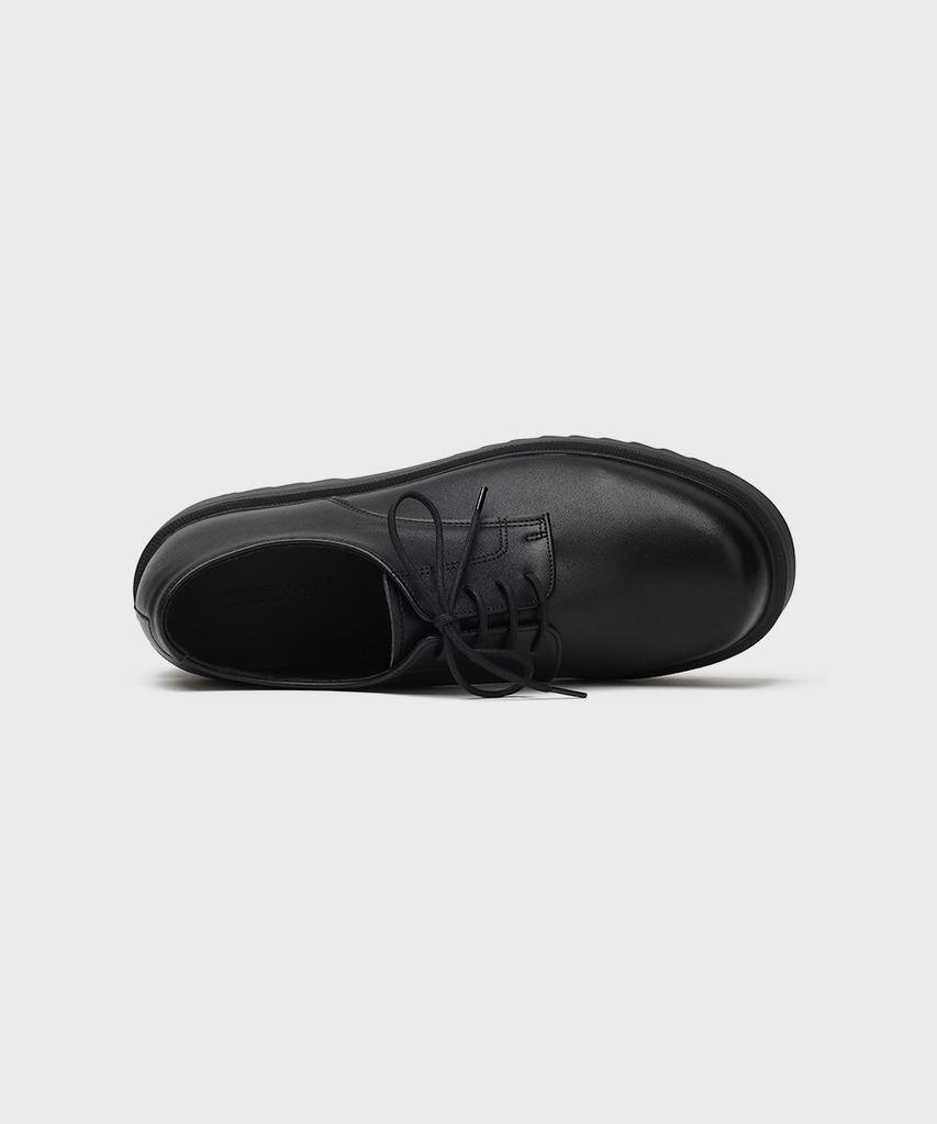 Firenze Atelier [Second.A Light] Объемный круглый носок 5 см Дерби Sl27 [Матовый черный]