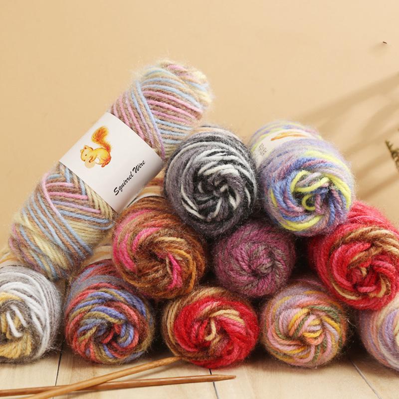 75 г/рулон ниток для ручного вязания своими руками шерстяная пряжа перчатки белка кашемировая пряжа шапка пряжа для вязания крючком шарф смешанная зима