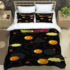 3D Dragon Ball Cartoon Bedding Set (3 Pieces) – Includes Duvet Cover and Pillowcases. Soft and Comfortable.