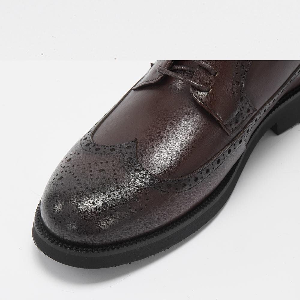 Мода 2025 Винтаж Италия Высокое качество Броги Дерби Туфли из натуральной кожи Деловые туфли для вечеринок для мужчин