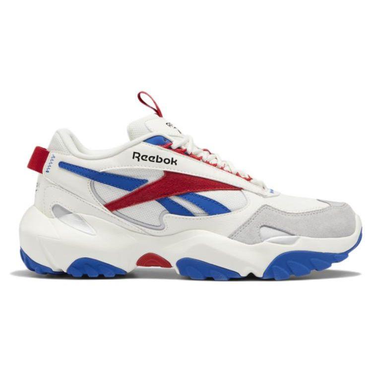 Reebok Fluffipuff Унисекс Белый Красный Синий Ретро Стиль Жизни Кроссовки HQ5926