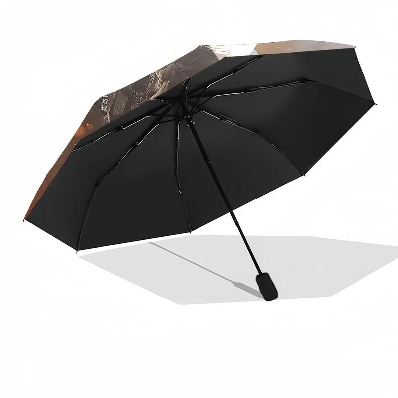 1pc Game of Thrones Season 8 Automatic Folding Umbrella - Compact 8-Rib Design, Durable Plastic & Iron1023L