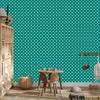 Turquoise and teal dots wallpaper, fine detail 50x1000